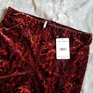 Free People Velvet Wide Leg Pants NWT